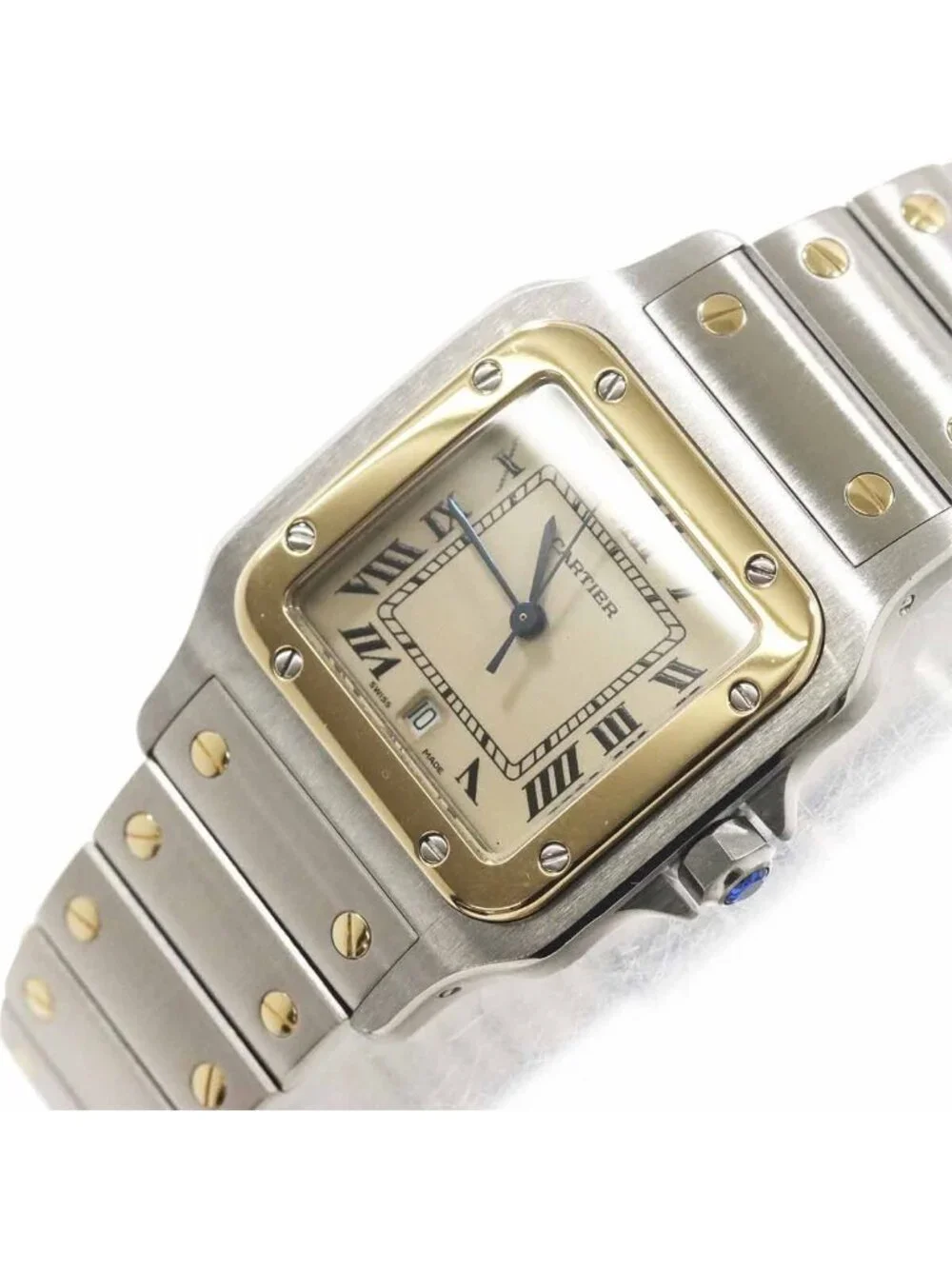 Cartier Santos Galbee LM Watch Date Yellow Gold